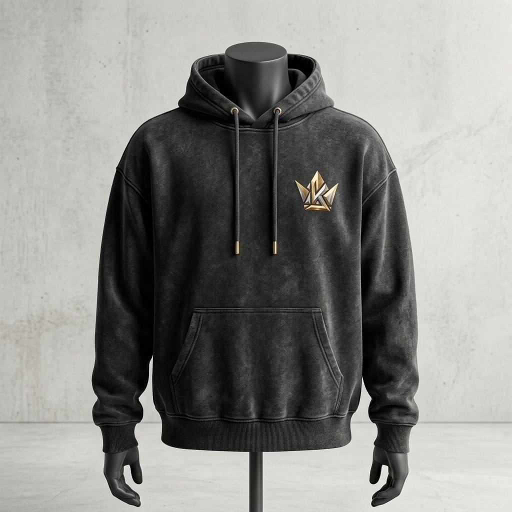 KrowN 480 GSM Heavyweight Streetwear Hoodie